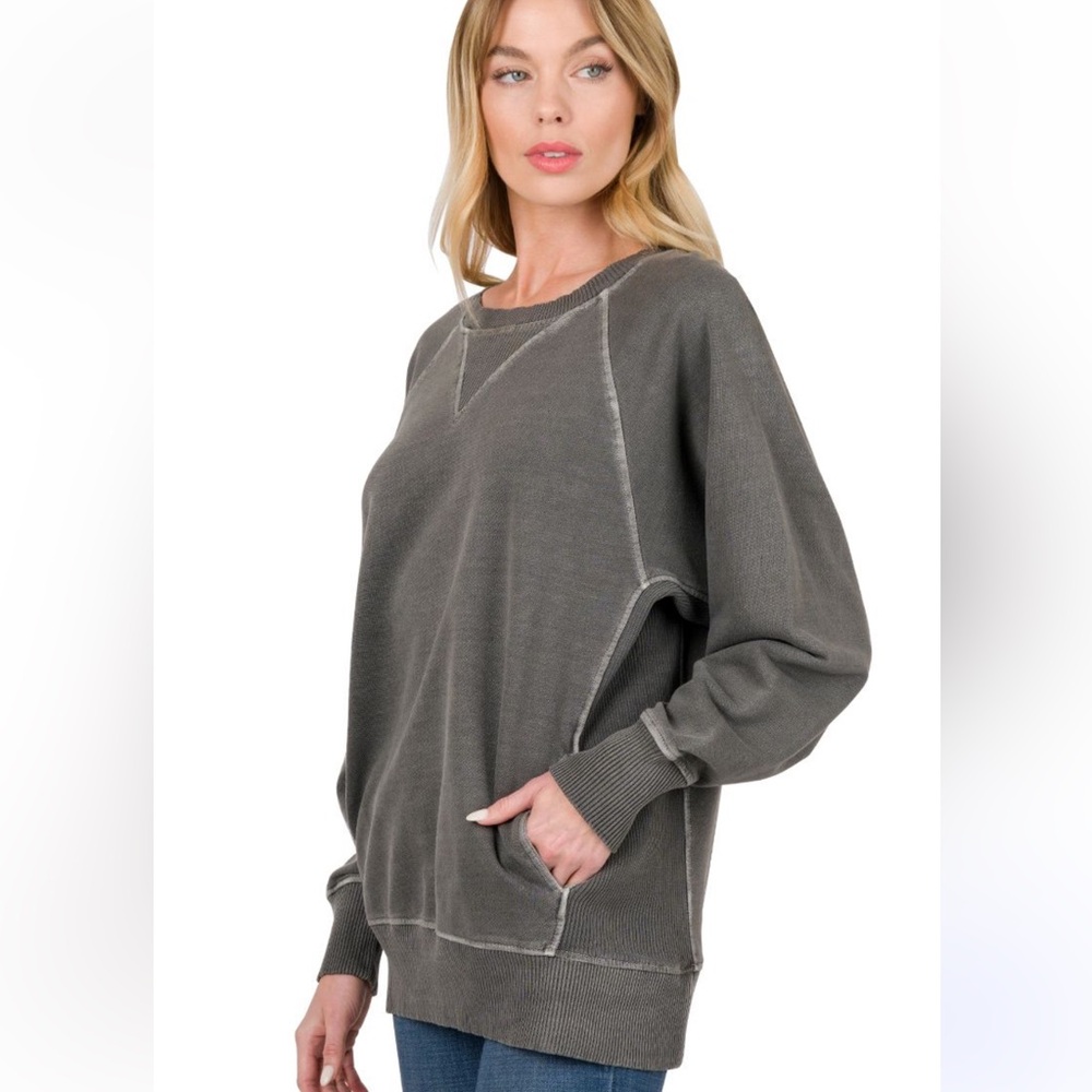 Zenana - French Terry Pull Over